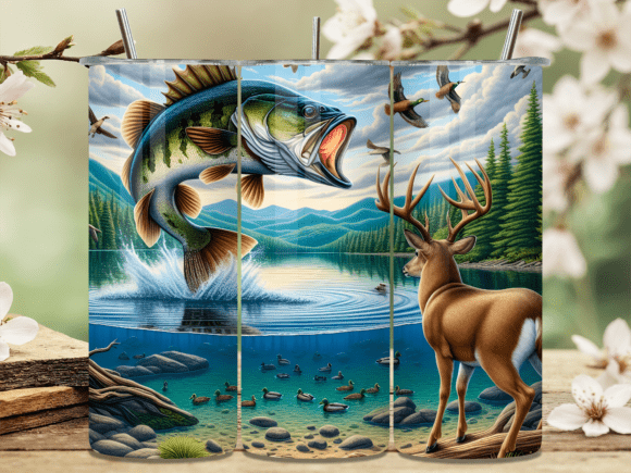 Bass Fish Deer Nature Tumbler Wrap Review