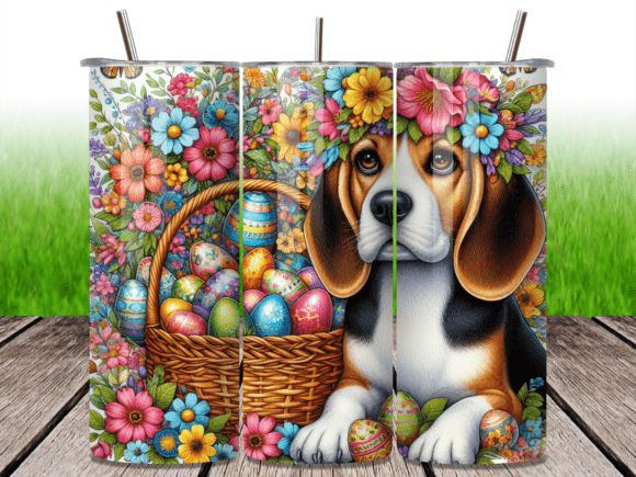 Beagle Flower Crown Easter Tumbler Wrap Review