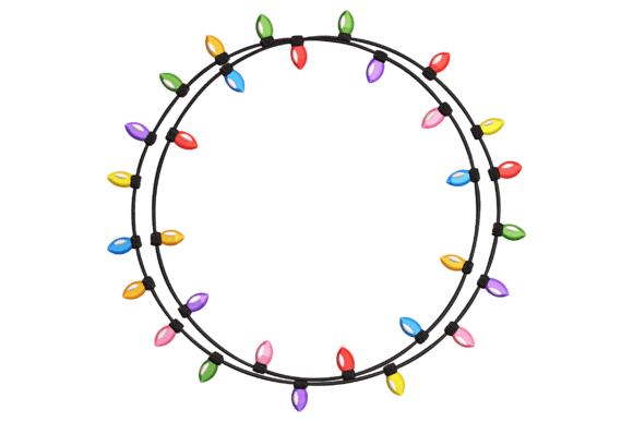 Christmas Light Circle for Local Branding