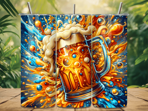Cold Beer Mug Splatter Tumbler Wrap Review
