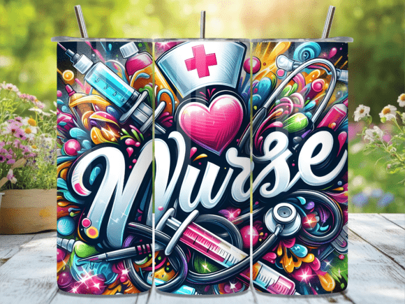 Colorful Nurse Life Heart Tumbler Wraps Review
