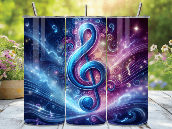 Cosmic Blue Treble Clef Tumbler Wraps Review