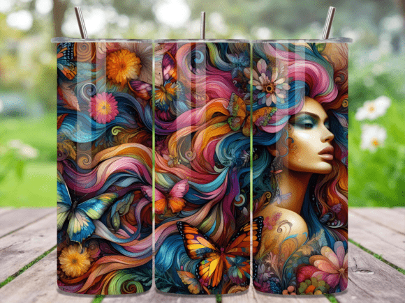 Fantasy Butterfly Woman Tumbler Wrap Review