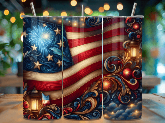 Floral Lantern Patriotic Flag Tumbler Wr Review