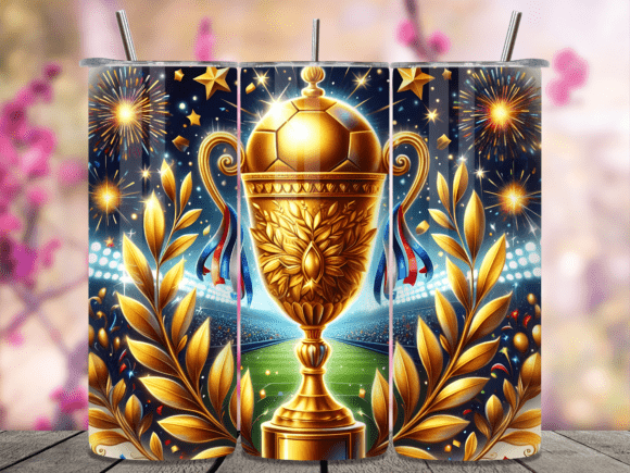 Golden Soccer Trophy Tumbler Wrap Review