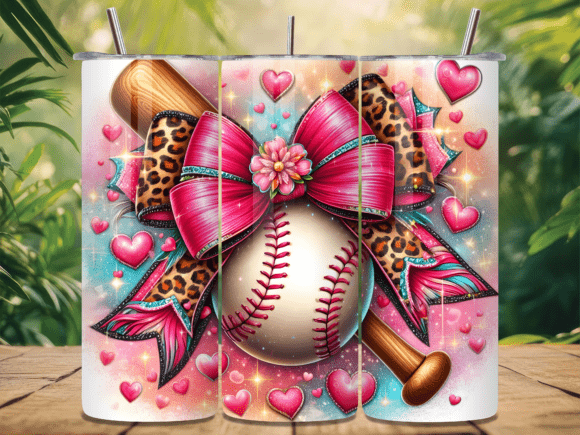 Leopard Bow Pink Baseball Tumbler Wraps Review