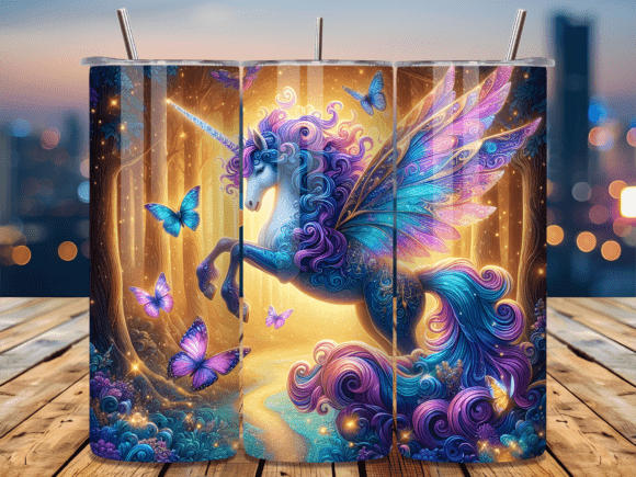 Magic Winged Unicorn Butterflies Tumbler Wraps Review