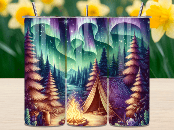 Northern Lights Camping Tumbler Wrap Review