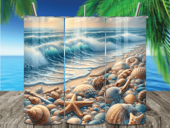 Ocean Shells Starfish Sand Tumbler Wrap Review