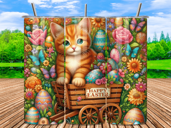 Orange Cat Easter Cart Tumbler Wraps Review