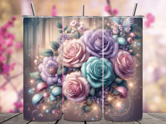 Pastel Mixed Floral Glow Tumbler Wrap Review