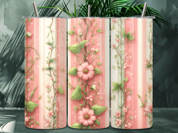 Pink Shabby Chic Floral Tumbler Wrap Review