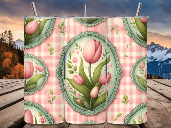 Pink Tulip Gingham Coquette Tumbler Wrap Review