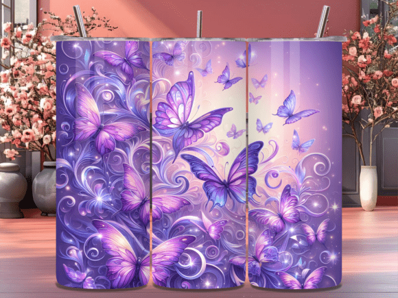 Purple Magic Butterfly Glow Tumbler Wraps Review