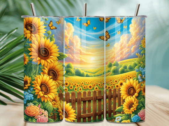 Summer Garden Sunflower Tumbler Wrap Review