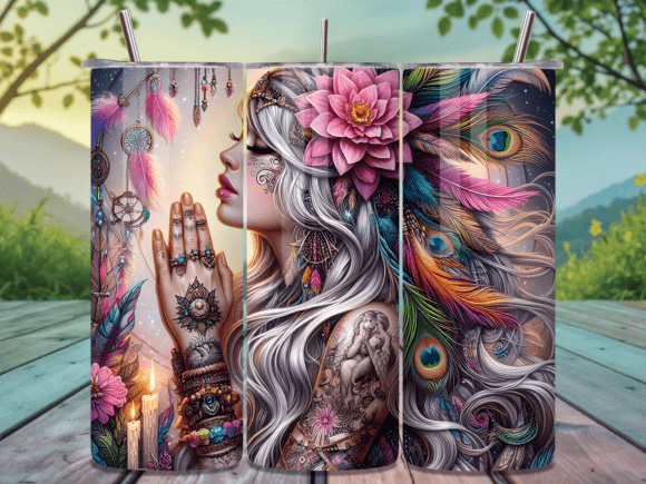 Tribal Feather Praying Tumbler Wrap Review