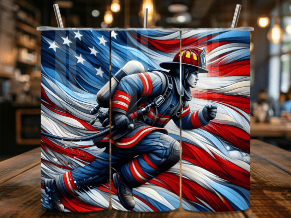 USA Action Firefighter Flag Tumbler Wrap Review