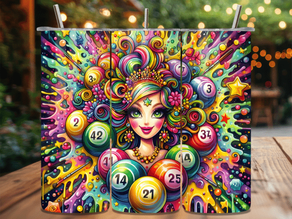 Vibrant Bingo Ball Girl Tumbler Wrap Review
