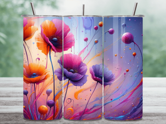 Watercolor Poppy Flower Tumbler Wrap Review