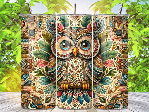 Whimsical Boho Owl Art Tumbler Wraps Review